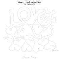 Groovy Love Edge-to-Edge | Longarm Digital Quilting Pattern