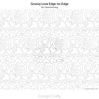 Groovy Love Edge-to-Edge | Longarm Digital Quilting Pattern
