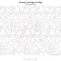 Groovy Love Edge-to-Edge | Longarm Digital Quilting Pattern