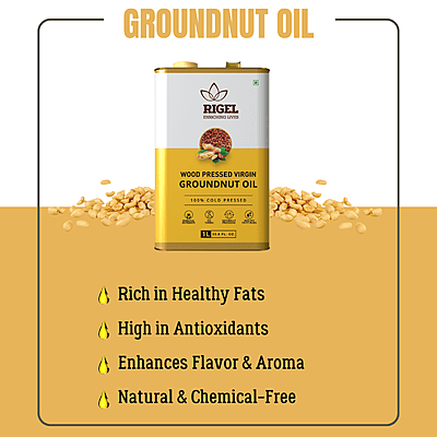 Wood Pressed Groundnut Oil