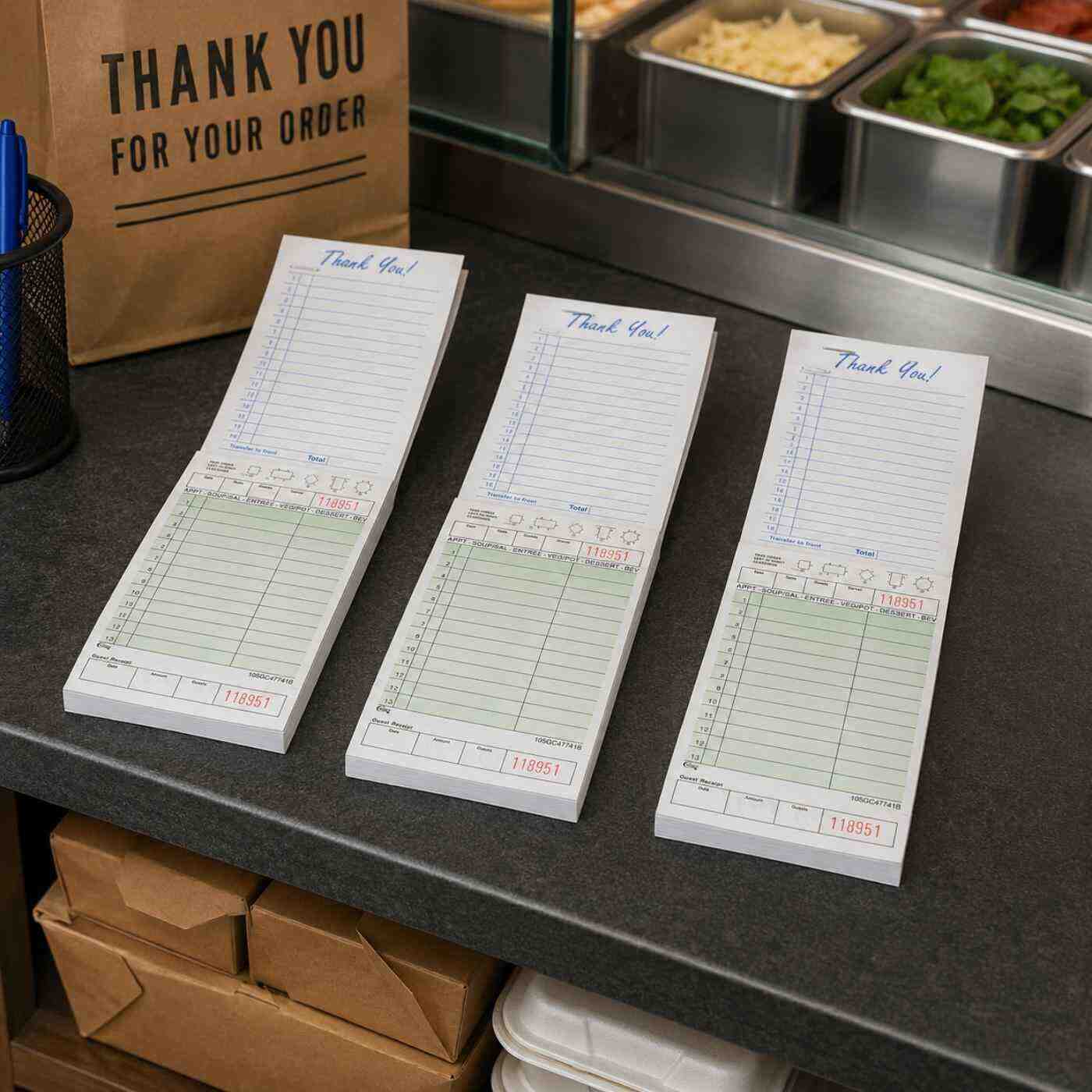 Guest Check G+W w/ Top Guest Receipt Choice 5/50