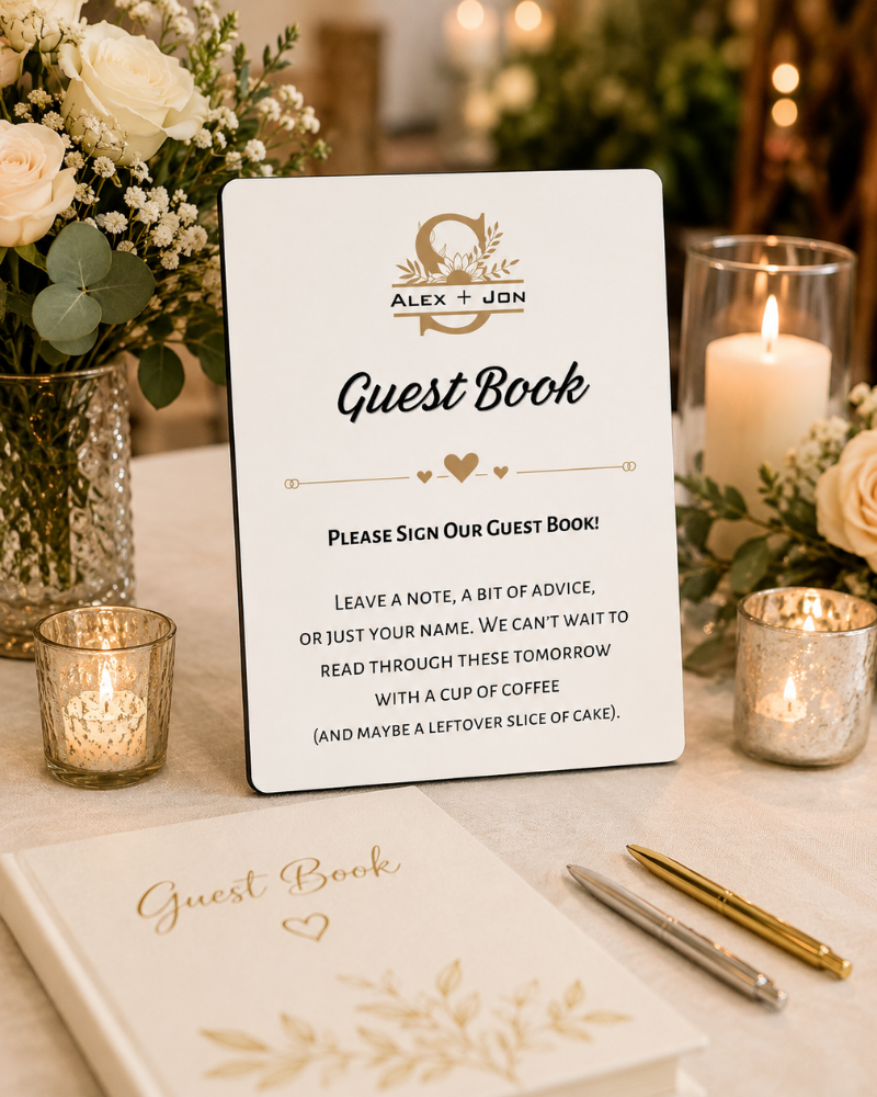 Knot Series Reception Easel Signs