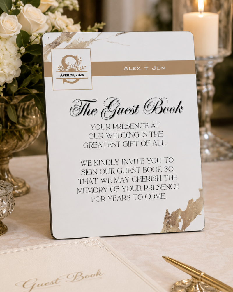 Knot Series Reception Easel Signs