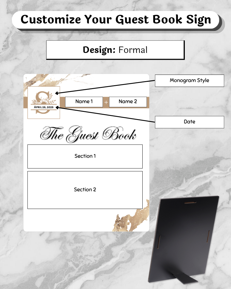 Knot Series Reception Easel Signs