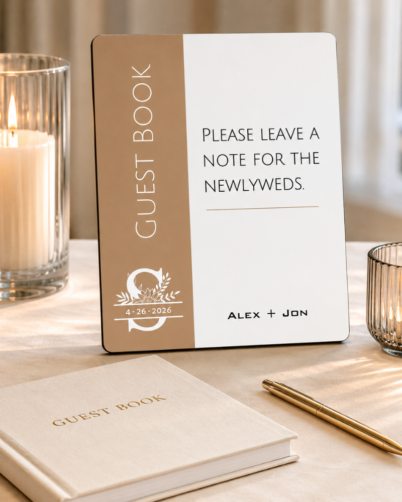 Knot Series Reception Easel Signs