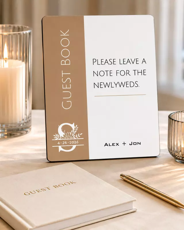 Knot Series Reception Easel Signs