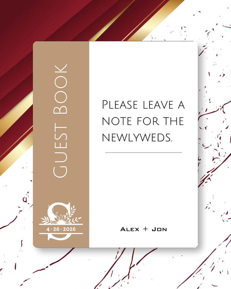 Knot Series Reception Easel Signs