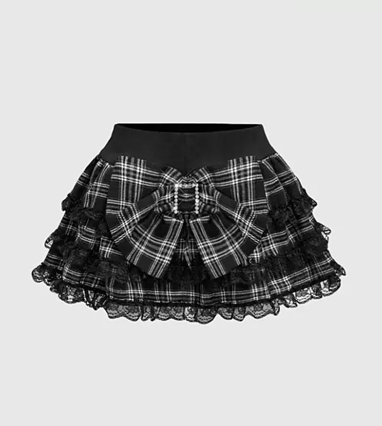 Skirt Gyaru Frilled Plaid Mini NEW