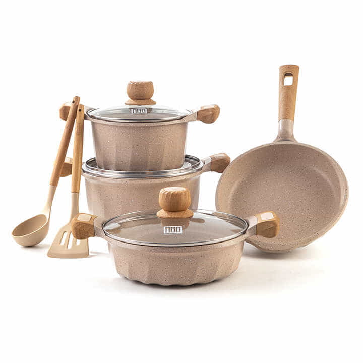 MGC POTS SET OF 3 POTS & 1 FRY PAN