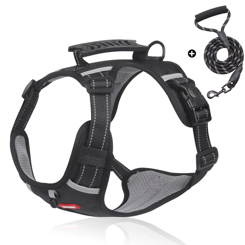 Adjustable No-Pull Reflective Dog Harness with Handle
