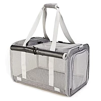 Handheld Wire Pet Carrier Bag with Shade Design