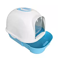 DomeShield Covered Cat Litter Box with Front Tray ( With Scoop )