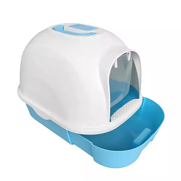 DomeShield Covered Cat Litter Box with Front Tray ( With Scoop )