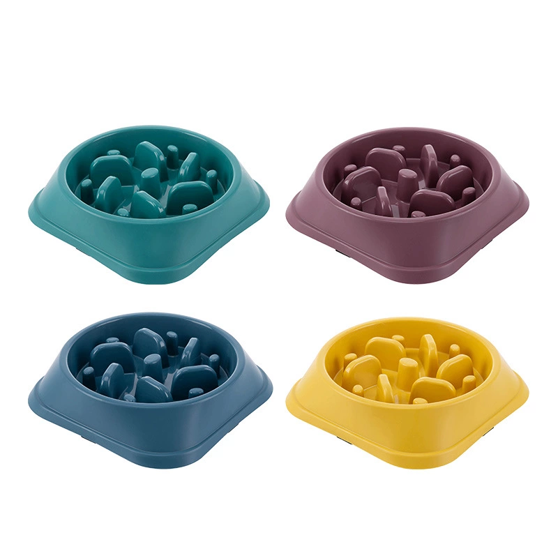 Large Slow Feeder Dog Bowl Anti Choking Pet Food Bow