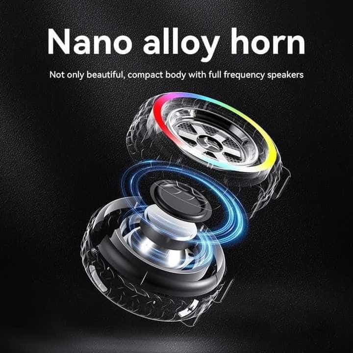 LED MP3 PORTABLE MINI WIRELESS TYRE SPEAKER