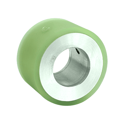 Interroll Polyurethane Guide Roller (Green) — 2.50" OD x 1.50" W x 1.00" Bore, Set-Screw Hub Interroll Polyurethane Guide Roller (Green) — 2.50" OD x 1.50" W x 1.00" Bore, Set-Screw Hub