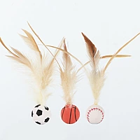 Sports Ball Feather Cat Toys
