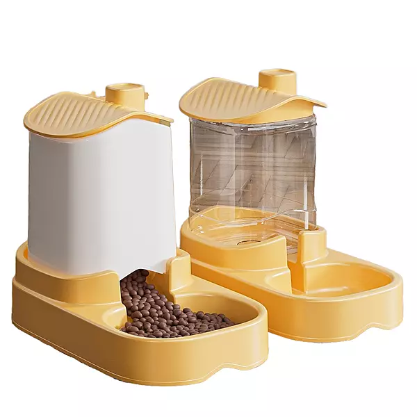 Automatic Gravity Pet Food Feeder and Water Dispenser