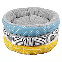 Soft Round Plush Pet Bed – Cozy Cushion