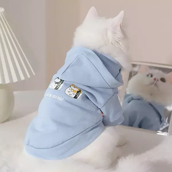 Cute Cartoon Dog Hoodie – Soft Winter Pet Sweatshirt