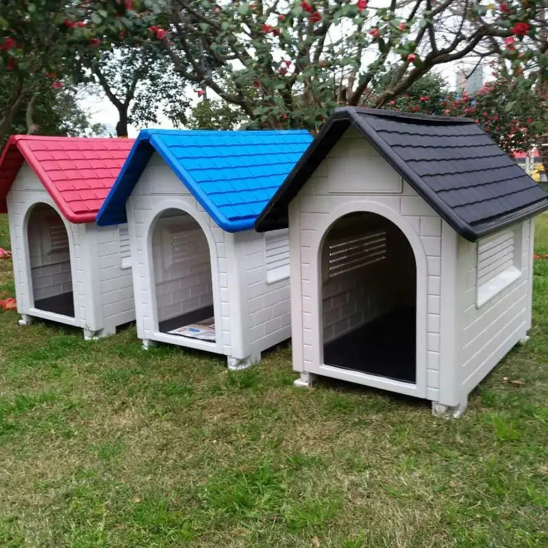 Weatherproof Outdoor Plastic Dog House Kennel