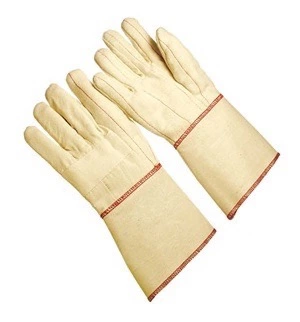 Heavy weight, triple layer with burlap, gauntlet cuff