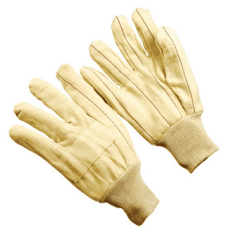 Heavy weight, triple layer with burlap, knit wrist cuff