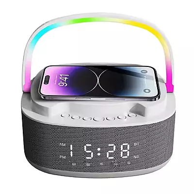 Haut Parleur Chargeur Bluetooth Sans fil à LED avec Radio S301 15w