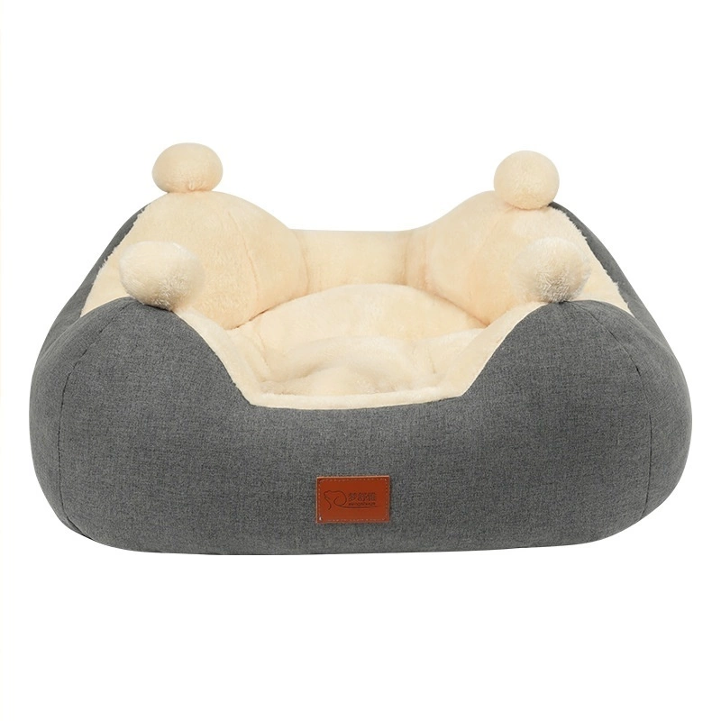 Crown Shaped Plush Pet Bed