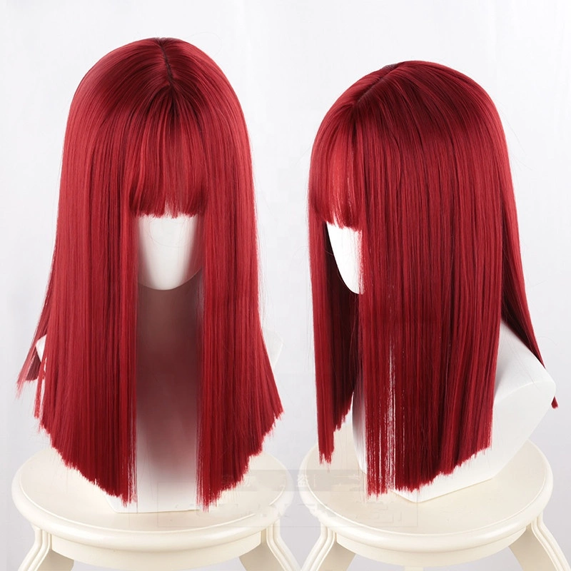 Wig 50cm - Straight Hot Red Wig