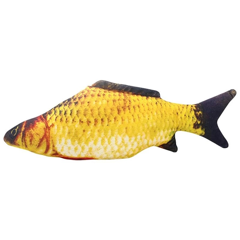 Realistic Catnip Fish Plush Toy – Interactive Kicker Toy