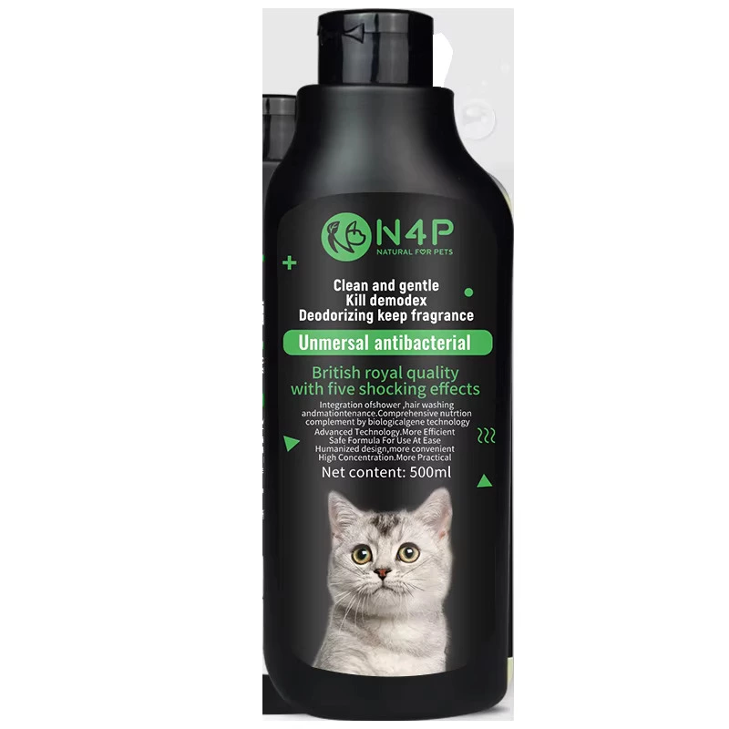 N4P Natural For Pets – Professional Cat Shampoo Series - 750ml - Unmersal Antibacterial Shampoo