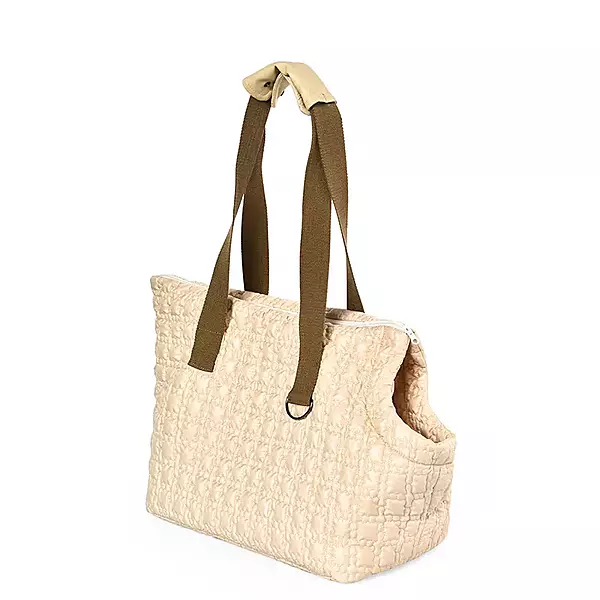 Soft-Sided Quilted Pet Carrier Portable Dog Travel Carrier Bag Polyester, Shoulder Bag