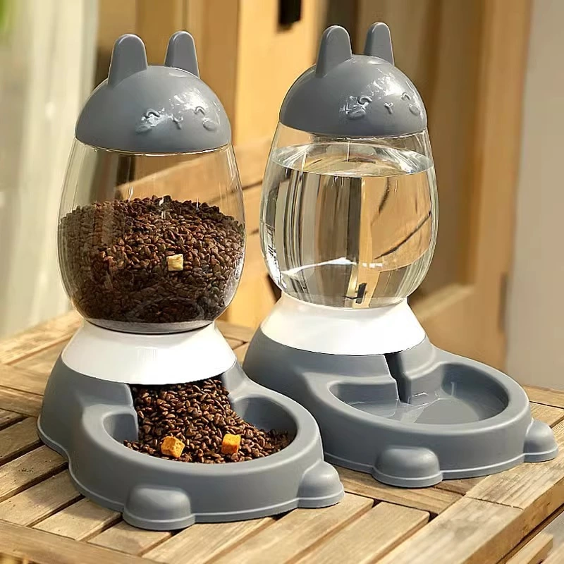 Automatic Pet Feeder & Water Dispenser – Bunny Ear Design