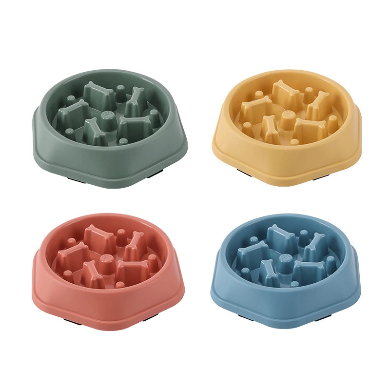 Slow Feeder Dog Bowl Anti Choking Pet Food Bow