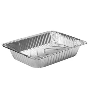 ALU74009  HALF LID: Arrow HALF Size Foil Tray LID 100pc