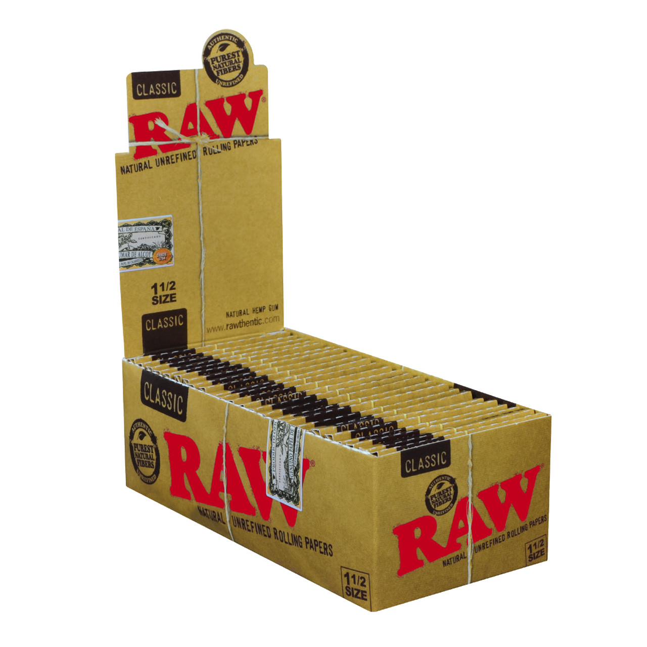 RAW® - Classic 1½ Rolling Papers (33ct) - Display of 25 RAW® - Classic 1½ Rolling Papers (33ct) - Display of 25