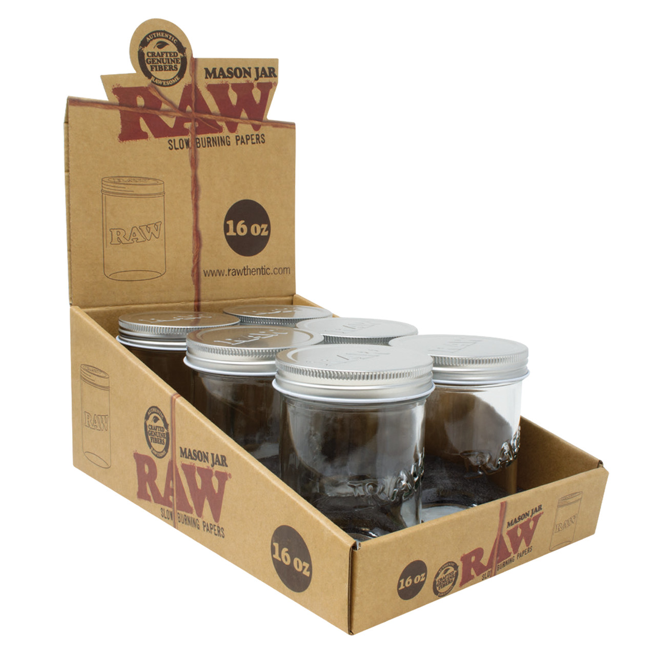 RAW® - Mason Jar - Display of 6
