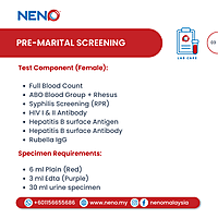 Home Blood Test (Pre-Marital Screening)