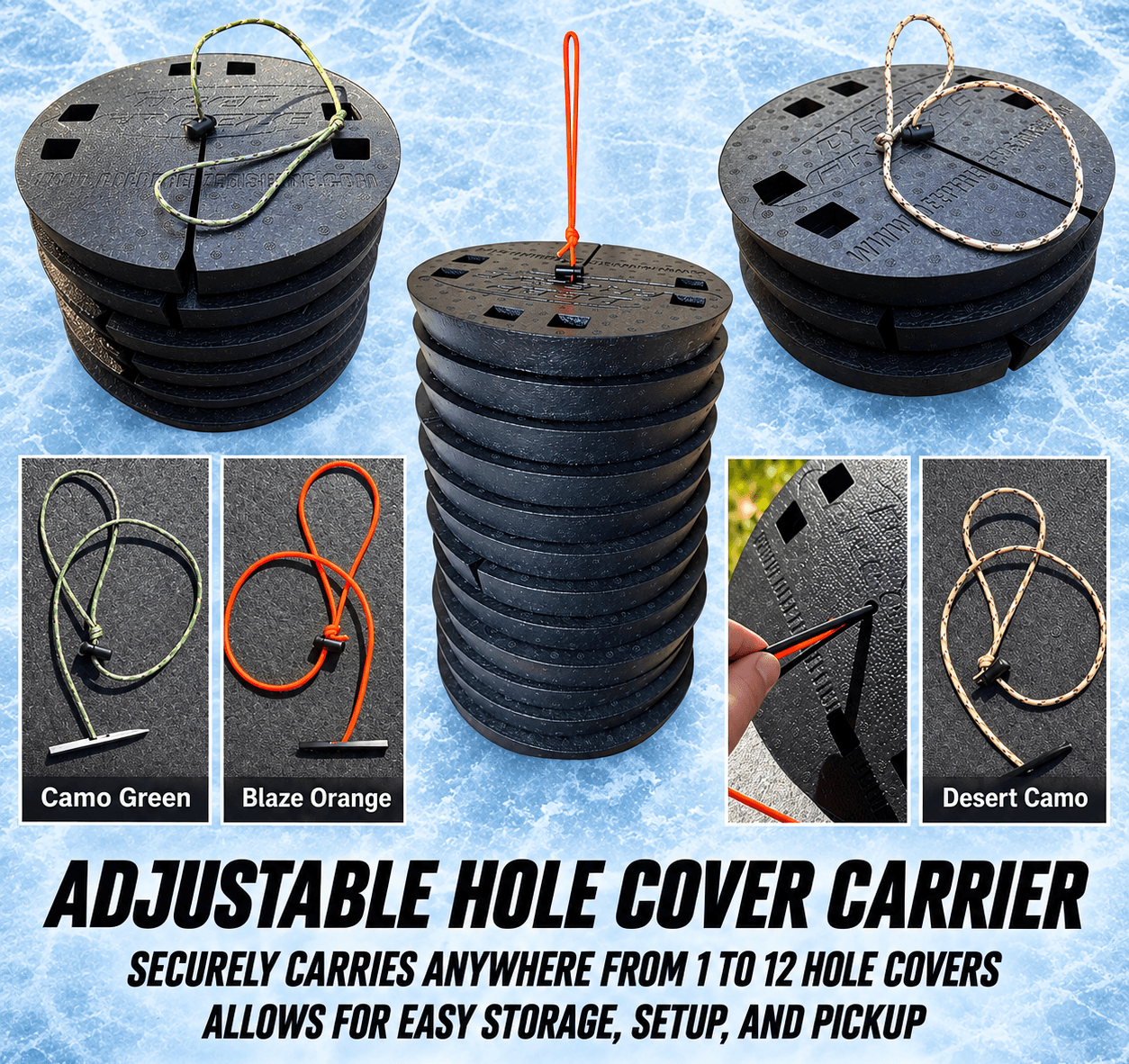 Deep Freeze IceBlocker Hole Cover Carrier