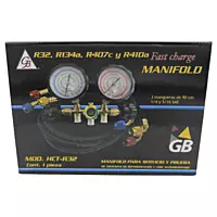 Manifold para Servicio y Prueba R32, R134a, R407c y R410a - HCT-R32
