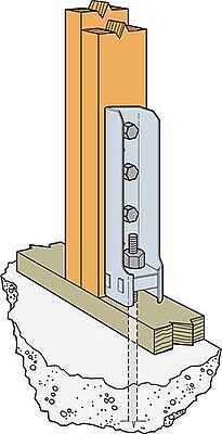 Simpson Strong-Tie Wood Conn - Holdown & Tension Ties - Bolted Holdown HDB Simpson Strong-Tie Wood Conn - Holdown & Tension Ties - Bolted Holdown HDB
