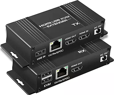 HDMI USB KVM 4K Extender 60M