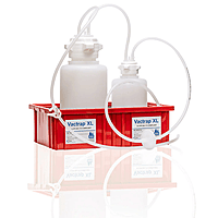 Vactrap™ Round XL 4L + 2L PP Red Bin 1/4" ID Tubing 1/EA