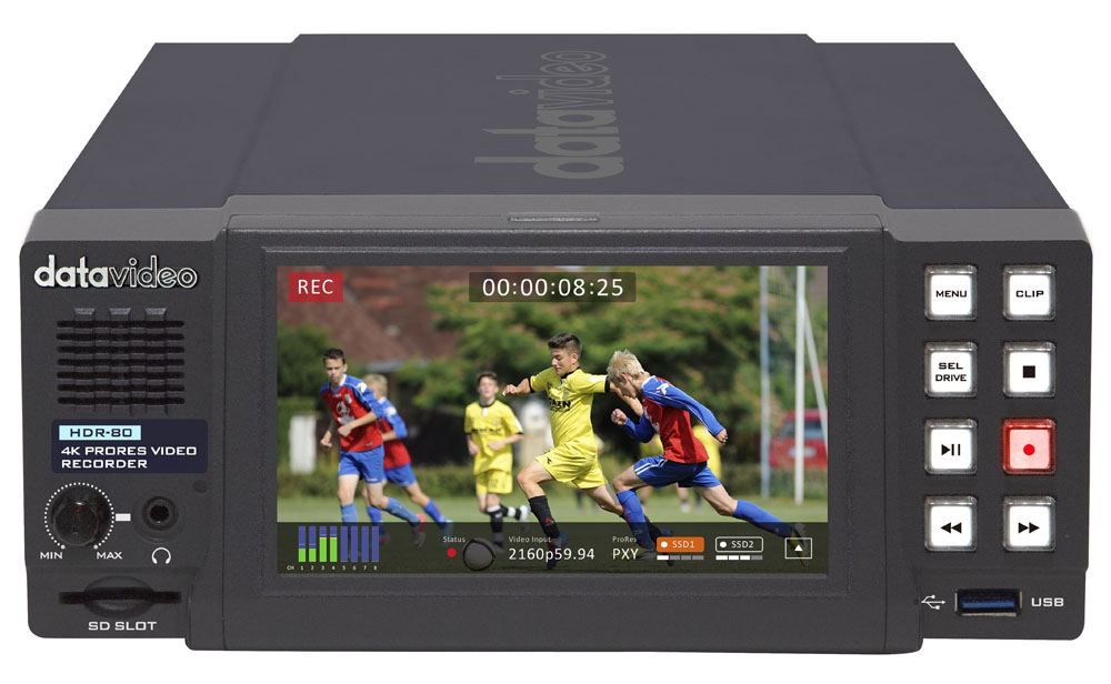DATAVIDEO HDR-80 - ProRes 4K Video Recorder- Desktop