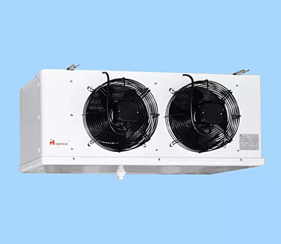 Evaporador Hispania Bajo Perfil Deshielo por Aire y Eléctrico  Modelo HEA-2A 131-6B Voltaje 230V/1F/60HZ   BTU/HR 25 °F y 10  °F TD 13073   BTU/HR -20 °F y 10 °F TD   A.P.P. 6.3 Ventiladores 2