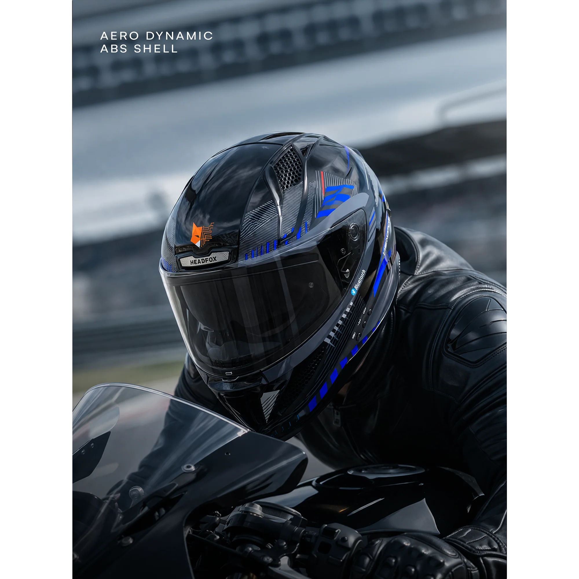 HEADFOX SBH-25 ISS SHARP BT TRACK GLOSSY BLUE 620 MM C.V