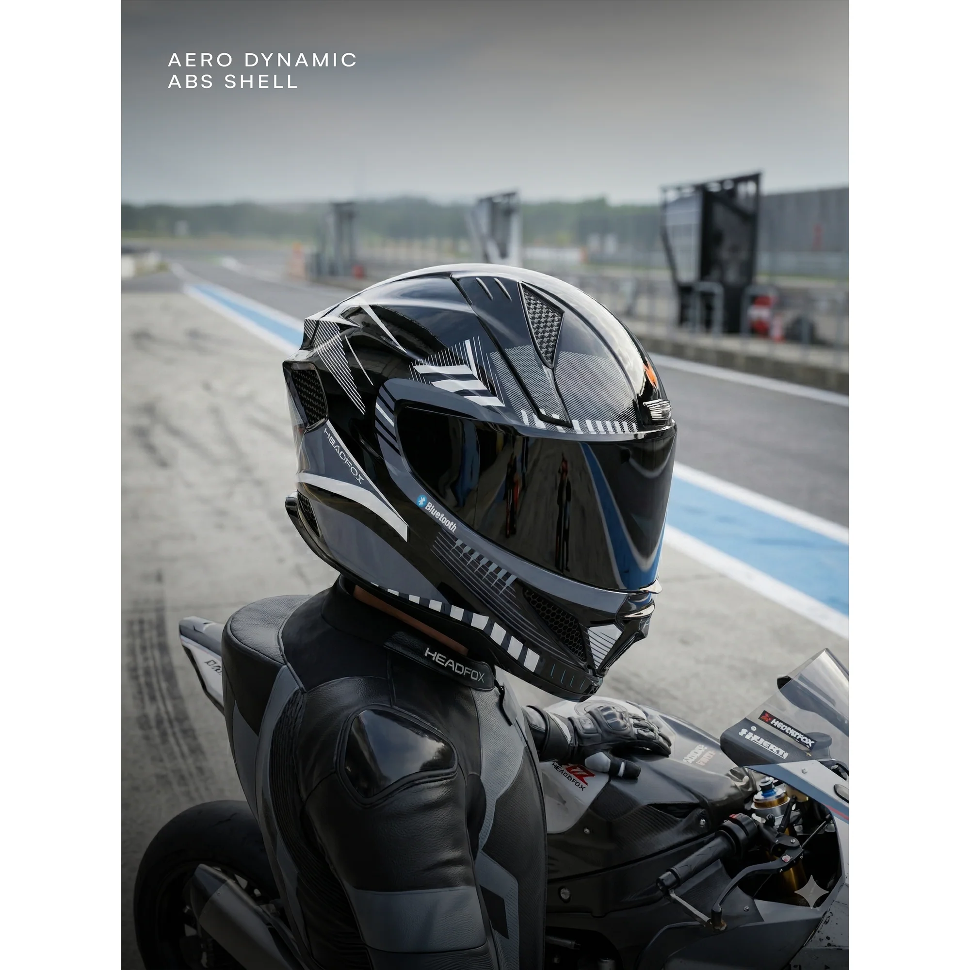 HEADFOX SBH-25 ISS SHARP BT TRACK GLOSSY GREY 580 MM C.V