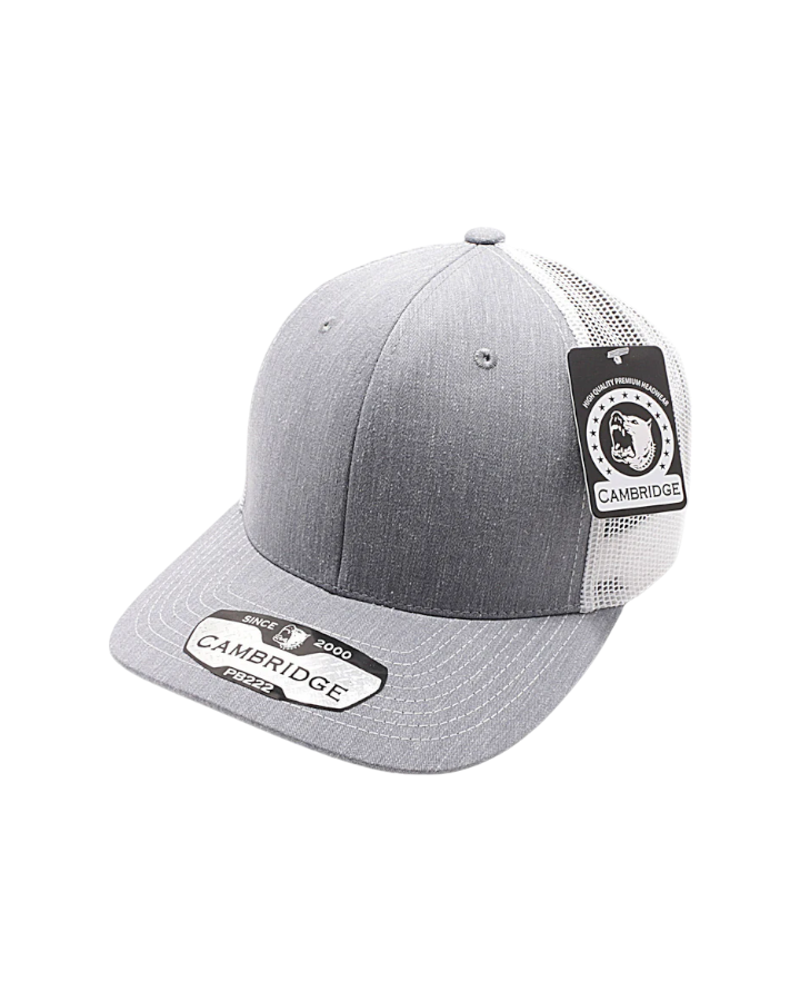 Pit Bull Cambridge PB222 Trucker Hat Heather Grey/White