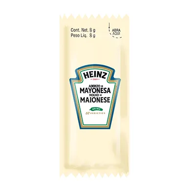 HEINZ ADEREZO MAYONESA 500 PZAS DE 8 GR